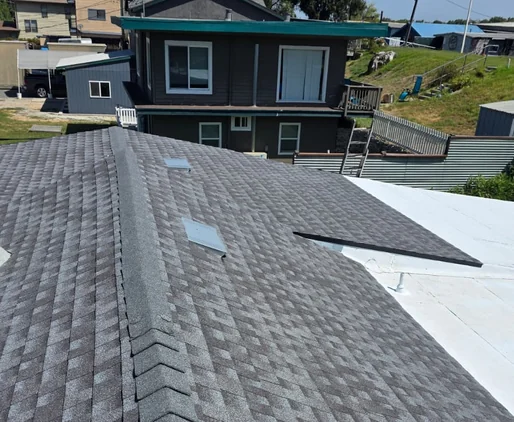Completed roofing project