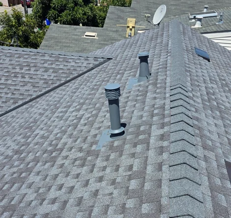 Completed roofing project